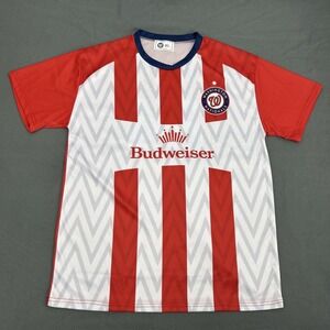 Washington Nationals Budweiser‎ Soccer Jersey Adult XL Red White SGA 6/8/24